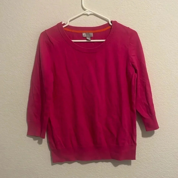 Hot pink cashmere blend sweater Large - Picture 1 of 5
